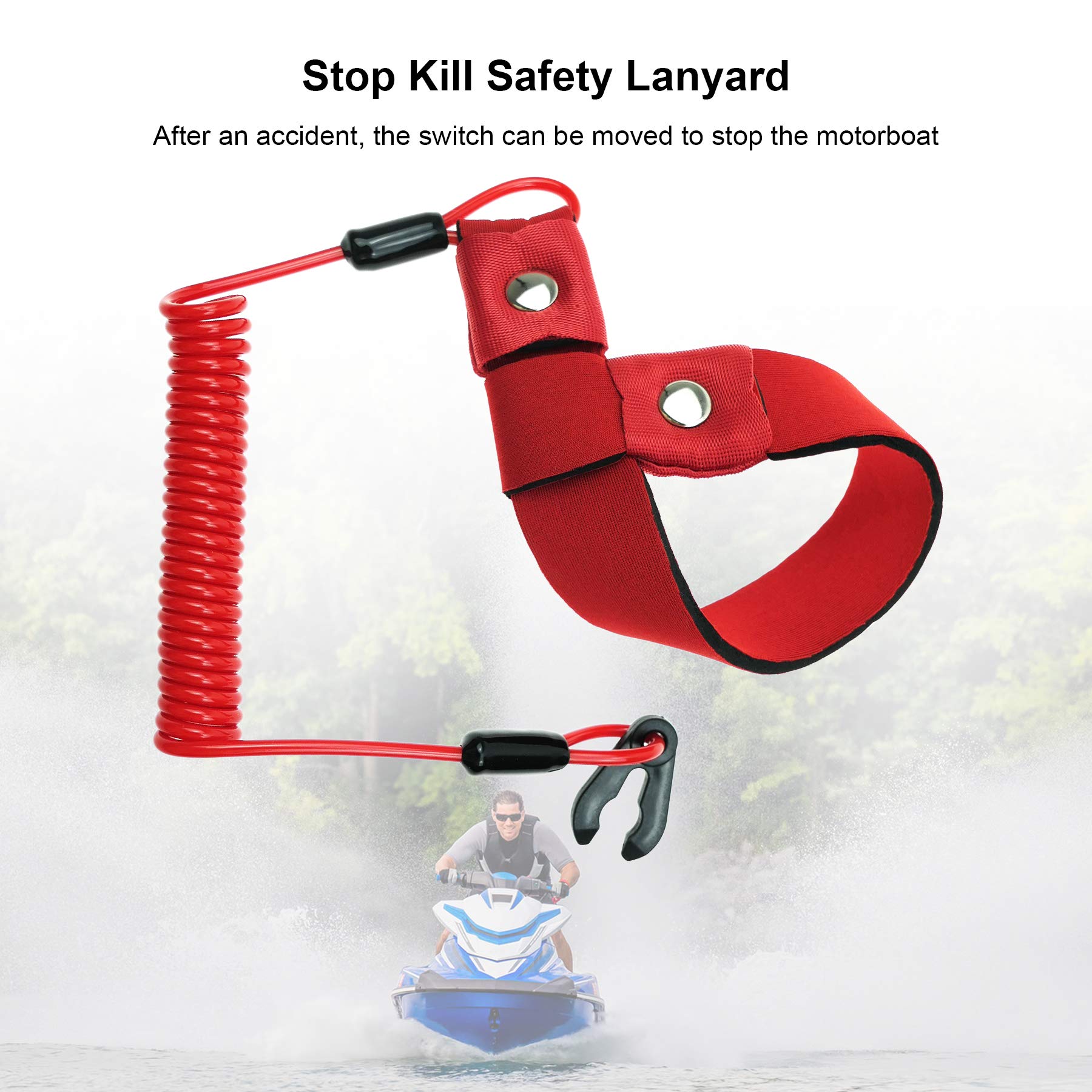 Cordão de segurança Start Stop Kill serve para Yamaha Jet Ski